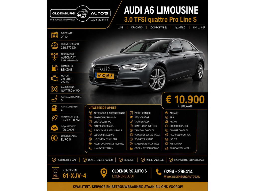 Audi A6 Limousine 3.0 TFSI quattro Pro Line S 53905140-0.jpg | Auto rijser
